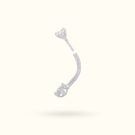 14k Crystal Rook Barbell - Rook - Lulu Ave Body Jewelery