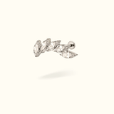 Titanium Crystal Climber Single Earring - Lulu Ave Body Jewelery