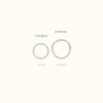 14k Front Crystal Hinged Ring - Lulu Ave Body Jewelery