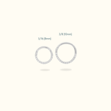 14k Front Crystal Hinged Ring - Lulu Ave Body Jewelery