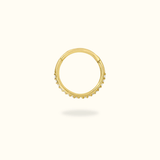 14k Crystal Hinged Ring - Hinged Ring - Lulu Ave Body Jewelery