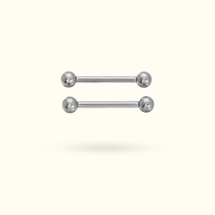 Titanium Nipple Barbells - Lulu Ave Body Jewelery