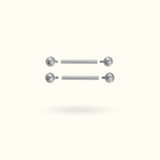 Titanium Nipple Barbells - Lulu Ave Body Jewelery