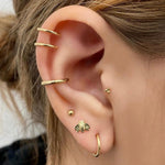 14k Dome Single Earring - Lulu Ave Body Jewelery