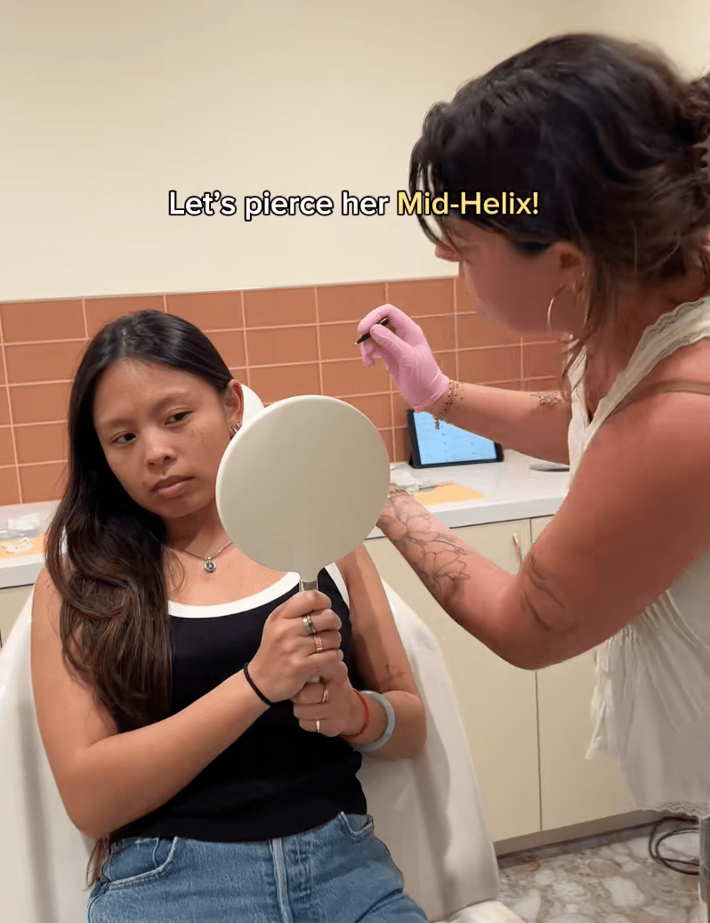 The Mid-Helix Piercing - Lulu Ave