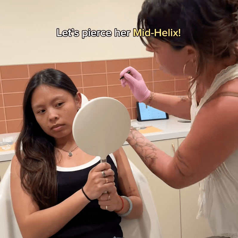 The Mid-Helix Piercing - Lulu Ave