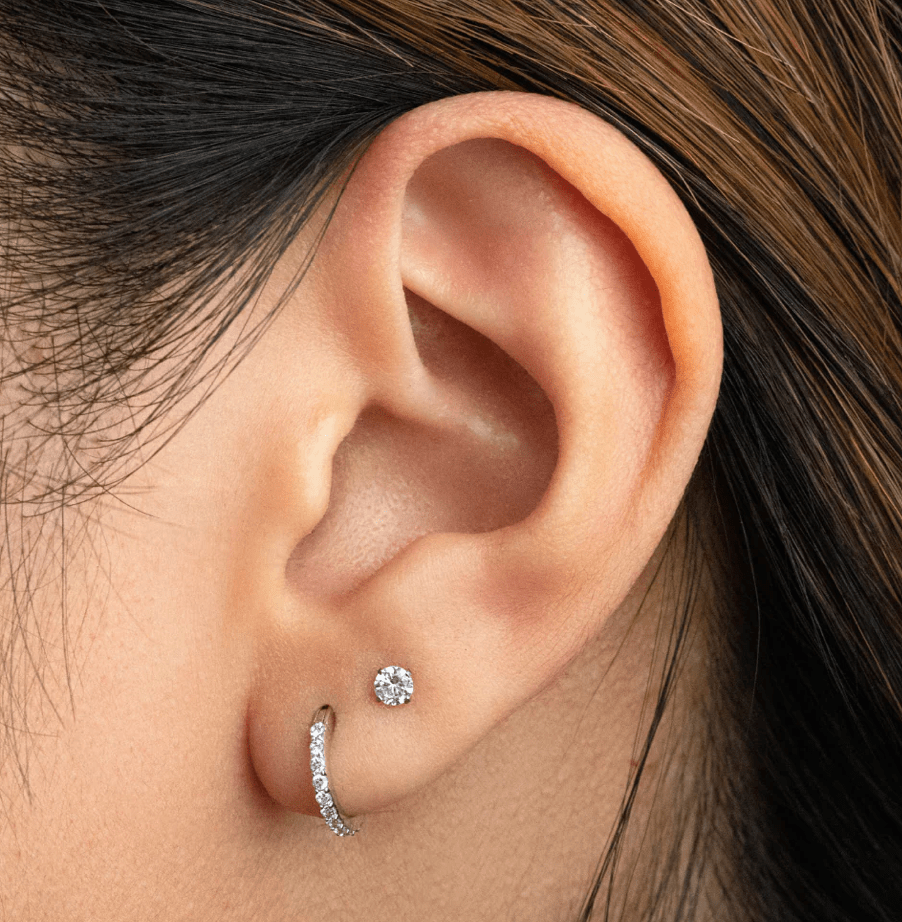 Piercing Studs: Sterling silver piercing studs for sensitive skin - Lulu Ave Body Jewelery