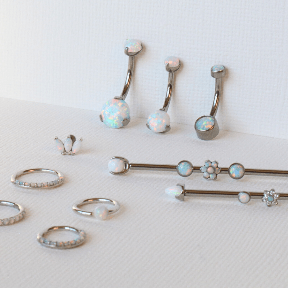Opal Jewelery: Opal drop earrings for a sophisticated touch - Lulu Ave Body Jewelery