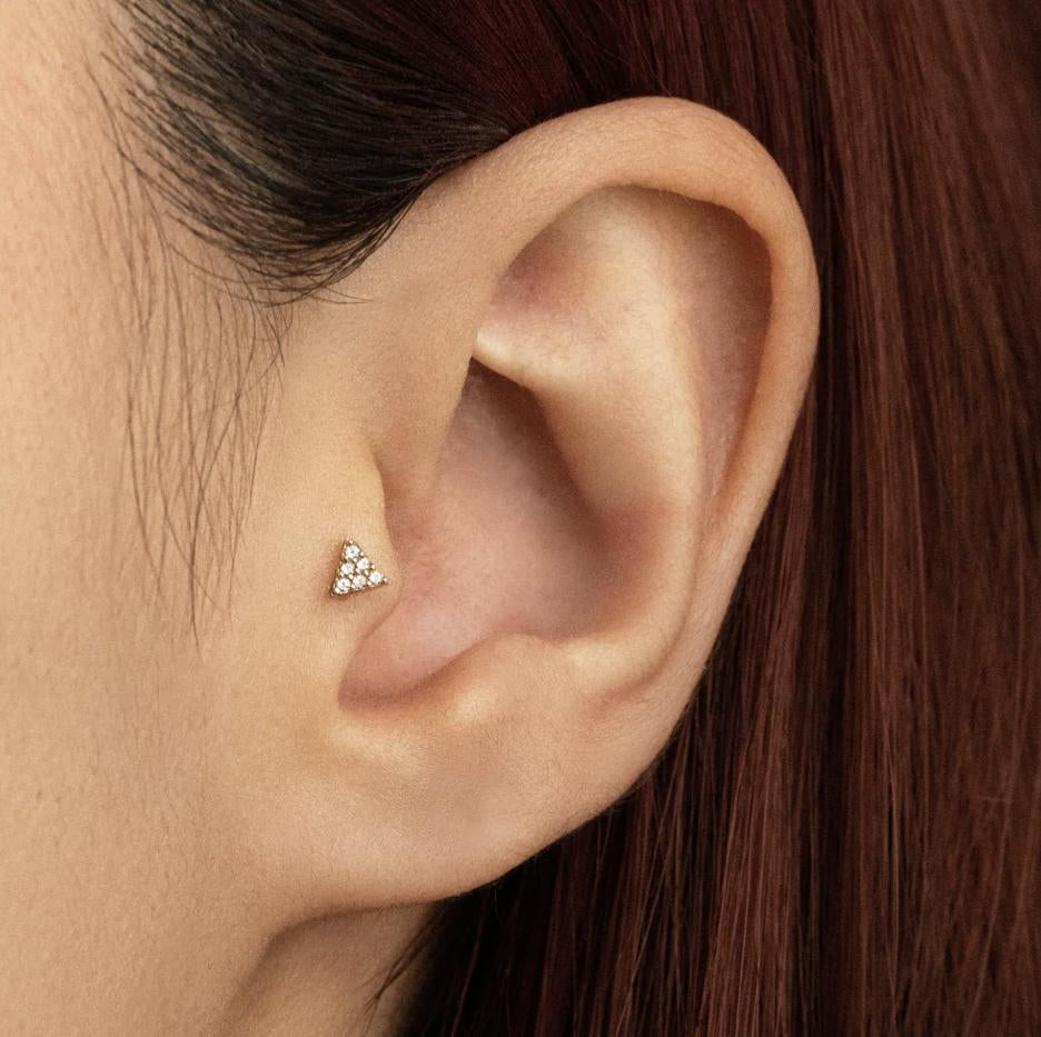 Tragus Jewelery: Trendy tragus stud earrings - Stylish options - Lulu Ave Body Jewelery
