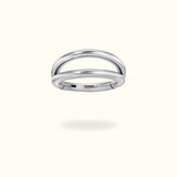 Titanium Plain Stacked Hinge Ring