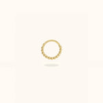 14k Beaded Hinged Ring - Hinged Ring - Lulu Ave Body Jewelery