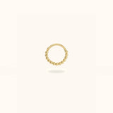 14k Beaded Hinged Ring - Hinged Ring - Lulu Ave Body Jewelery