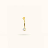 14K Bezel Rook Barbell - Rook - Lulu Ave Body Jewelery