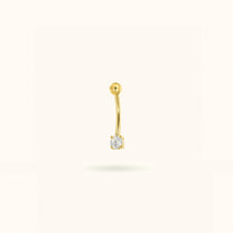 14K Bezel Rook Barbell - Rook - Lulu Ave Body Jewelery