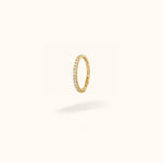 14K Crystal Hinged Ring - Hinged Ring - Lulu Ave Body Jewelery