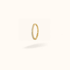 14K Crystal Hinged Ring - Hinged Ring - Lulu Ave Body Jewelry