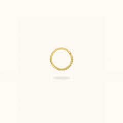 14K Crystal Hinged Ring - Hinged Ring - Lulu Ave Body Jewelery
