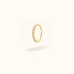 14K Crystal Hoop - Earrings - Lulu Ave Body Jewelery