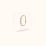 14K Crystal Hoop - Earrings - Lulu Ave Body Jewelery