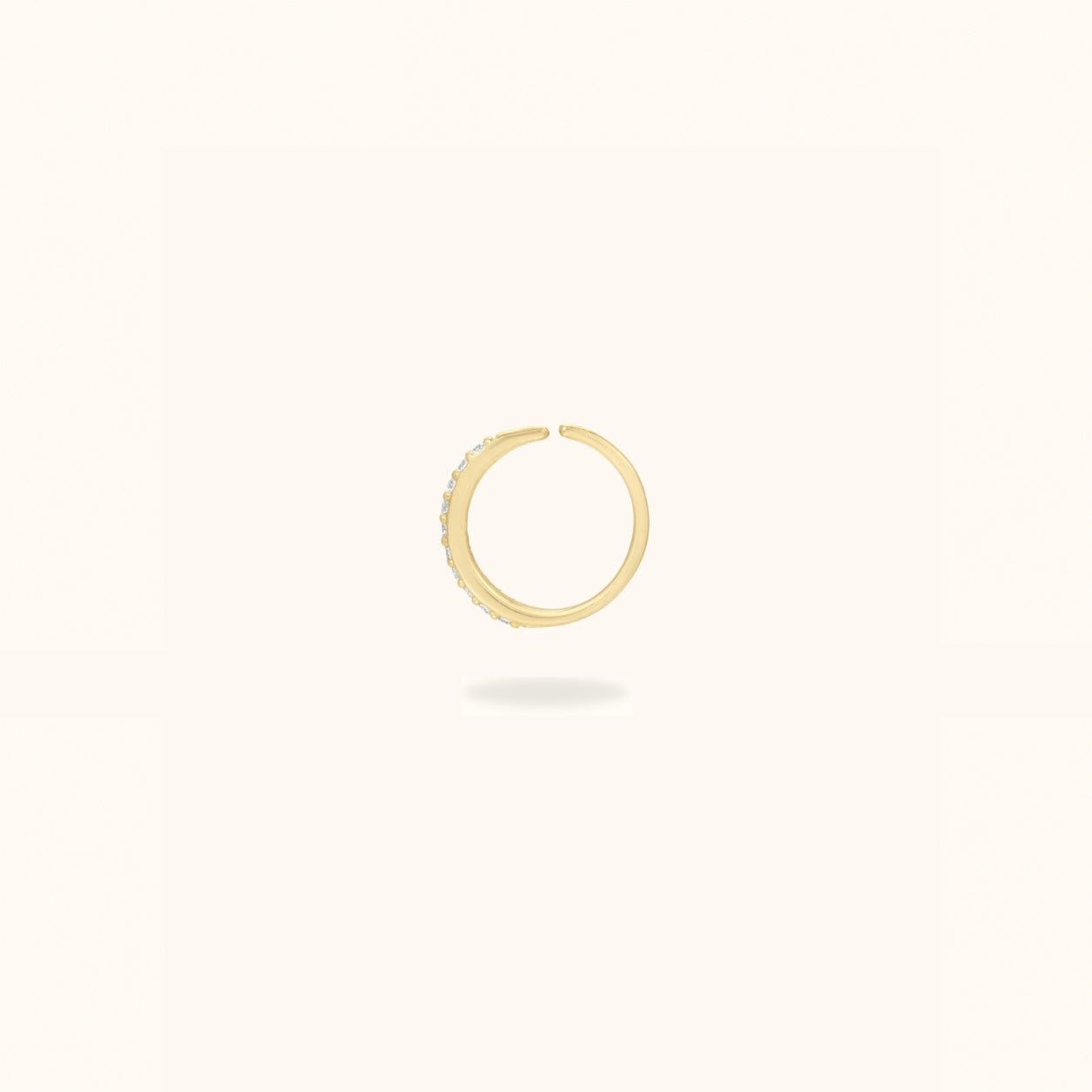 14K Crystal Hoop - Earrings - Lulu Ave Body Jewelery