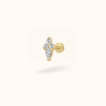 14K Crystal Pendant - Earrings - Lulu Ave Body Jewelery