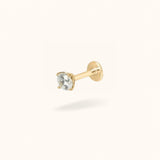 14K Crystal Prong - Threadless - Lulu Ave Body Jewelery