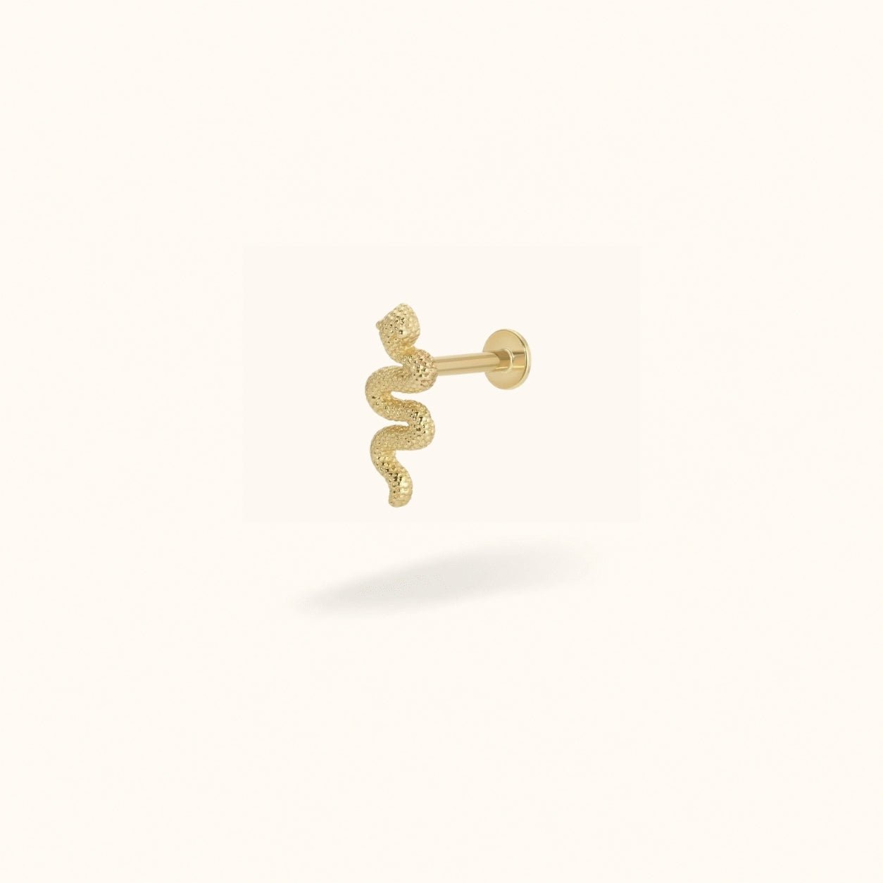 14K Mini Snake - Earrings - Lulu Ave Body Jewelery