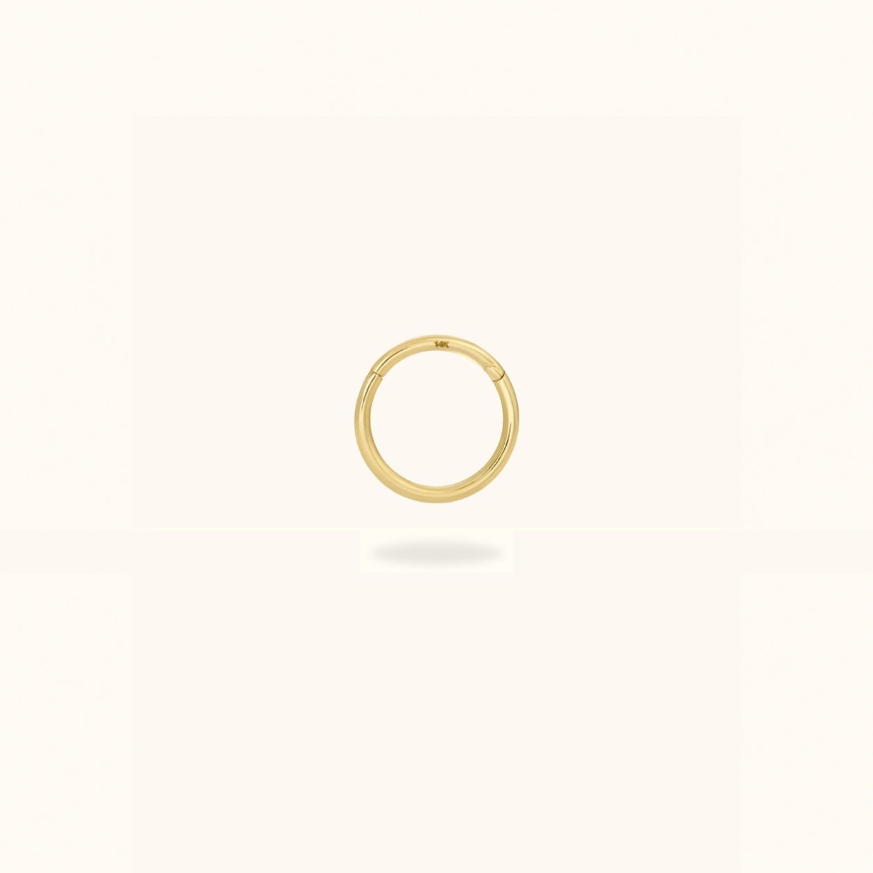 14K Plain Hinged Ring - Hinged Ring - Lulu Ave Body Jewelery