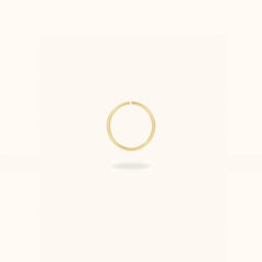 14K Plain Hoop - Earrings - Lulu Ave Body Jewelery