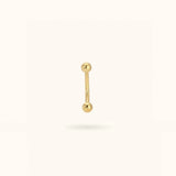 14K Plain Rook Barbell - Lulu Ave Body Jewelery