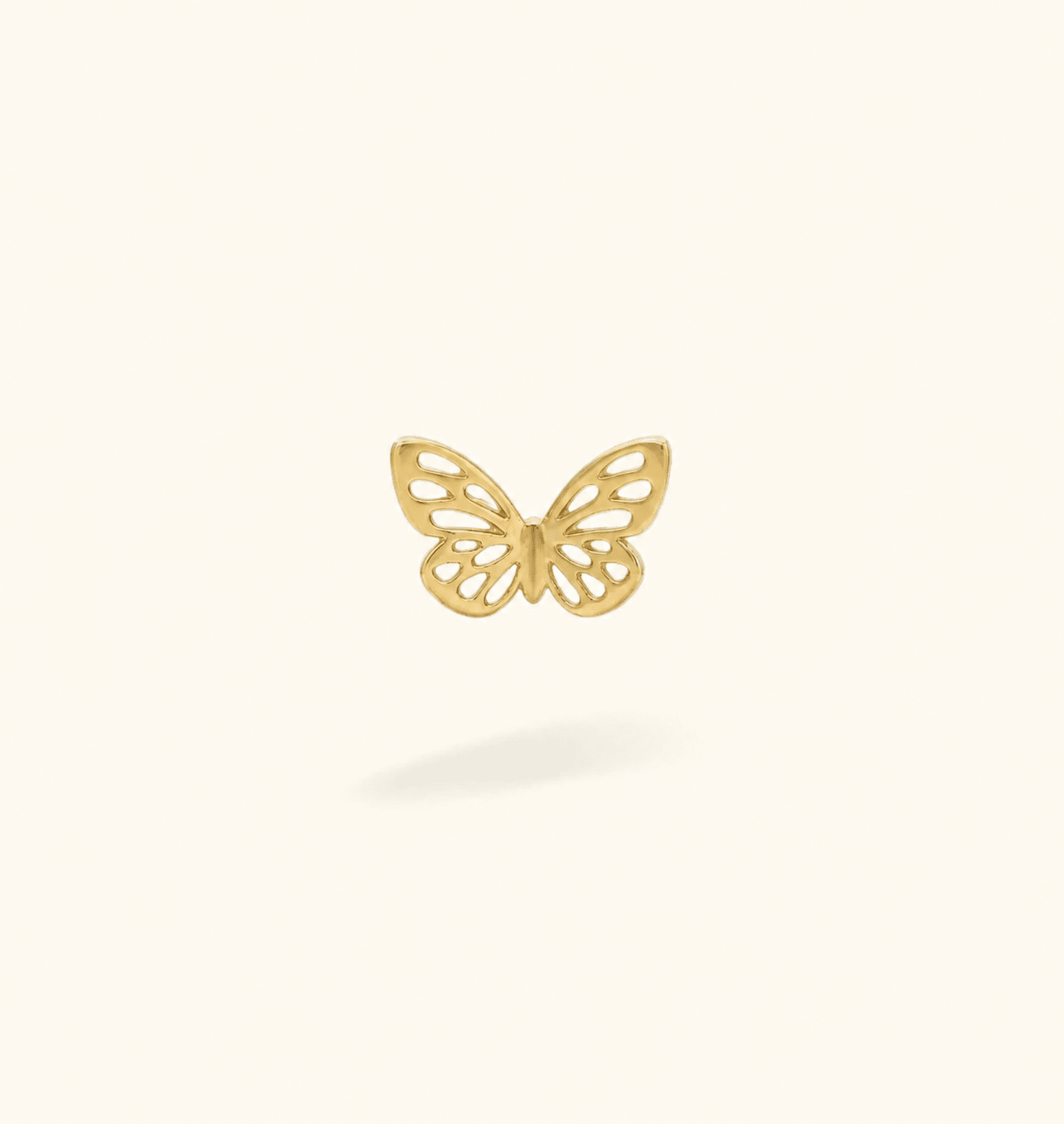 14K Solid Butterfly - Earrings - Lulu Ave Body Jewelery
