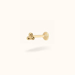 14K Tri-Ball - Threadless - Lulu Ave Body Jewelery