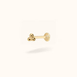 14K Tri-Ball - Threadless - Lulu Ave Body Jewelery