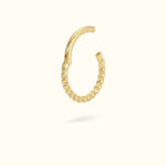 14k Twisted Hinge Ring - Hinged Ring - Lulu Ave Body Jewelery