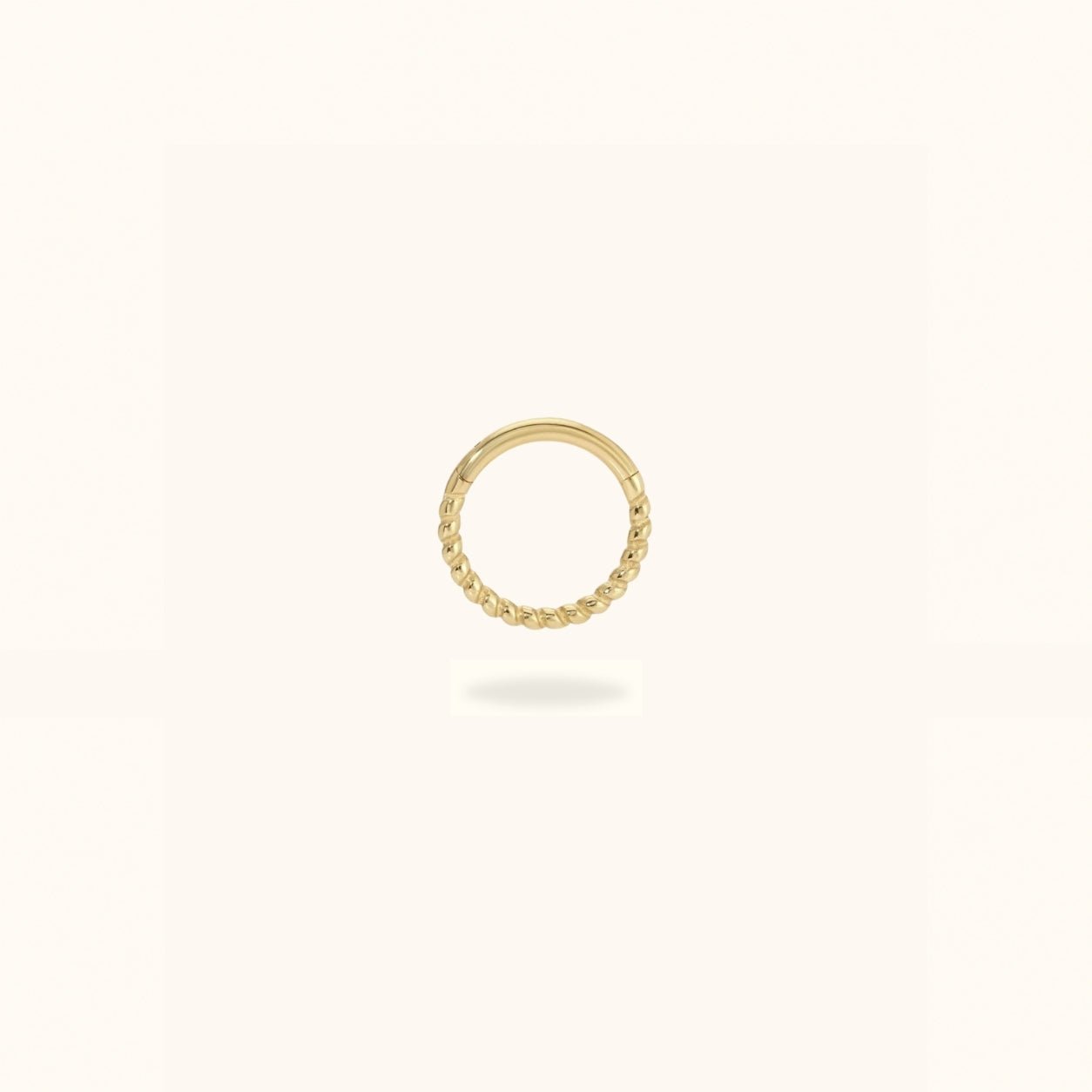 14K Twisted Hinged Ring - Hinged Ring - Lulu Ave Body Jewelery