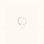 14K White Gold Crystal Hoop - Earrings - Lulu Ave Body Jewelery
