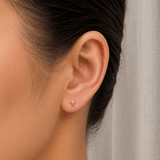 14k Yellow Gold Bezel Bead - Earrings - Lulu Ave Body Jewelery