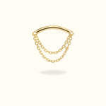 14k Yellow Gold Layered Hidden Helix Flat Back - Earrings - Lulu Ave Body Jewelery