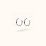 5mm Silver Medium Tube Hoops - Hoops - Lulu Ave Body Jewelery