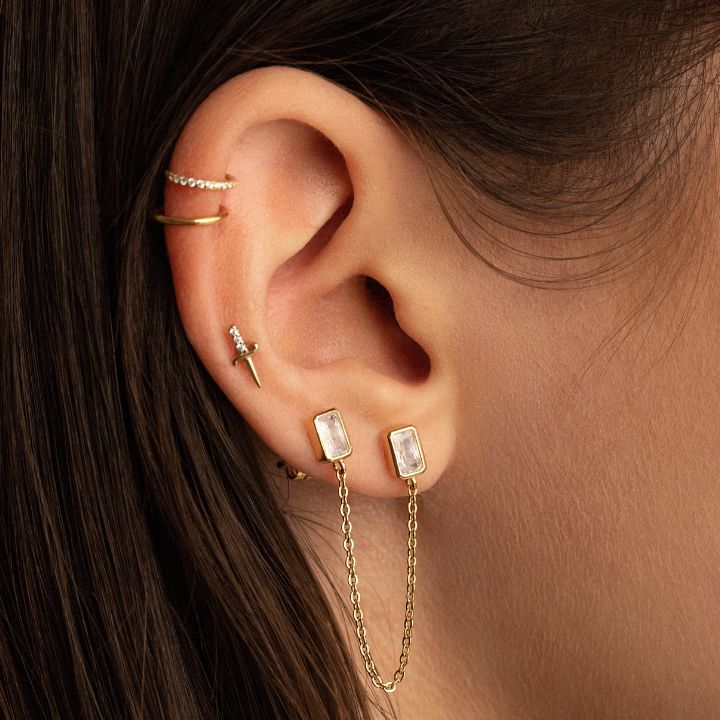 Shop the Look:  Elegant  earring set for completing your style - Lulu Ave Body Jewelery