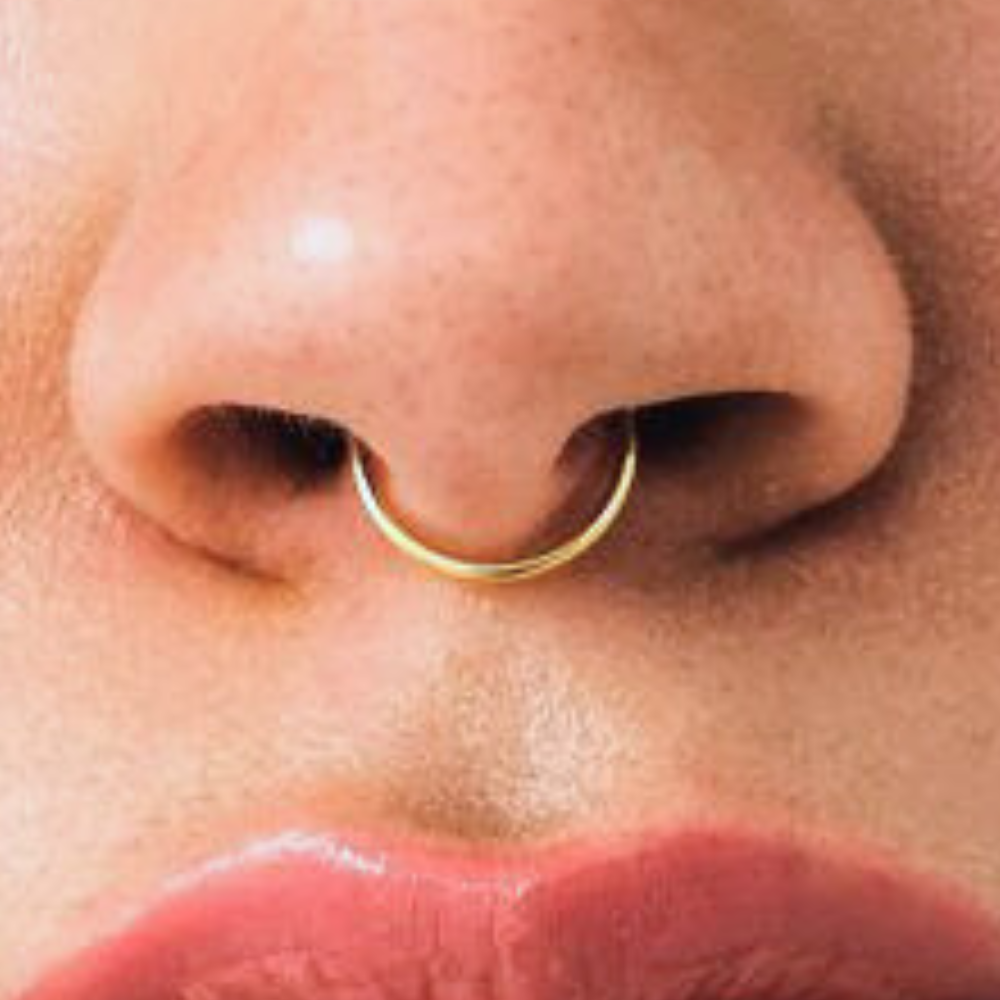 Septum Jewelery: Chic septum hoop rings - Lulu Ave Body jewelery