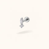 Titanium CZ MARQUISE STACK - Earrings - Lulu Ave Body Jewelry