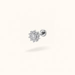 Titanium CZ sun - Earrings - Lulu Ave Body Jewelry