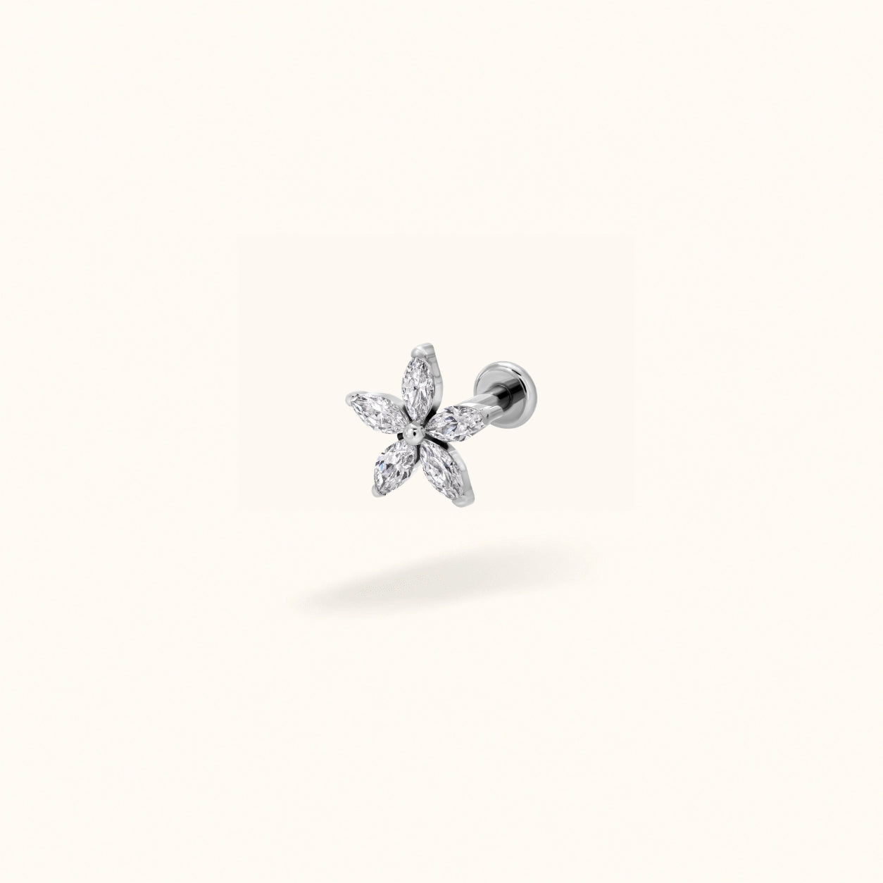 Titanium MARQUISE FLOWER - Earrings - Lulu Ave Body Jewelry