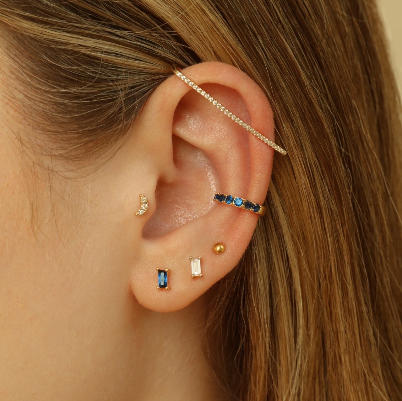 Baguette Studs - Studs - Lulu Ave Body Jewelery