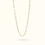 Bar and Paperclip Necklace - Necklace - Lulu Ave Body Jewelery