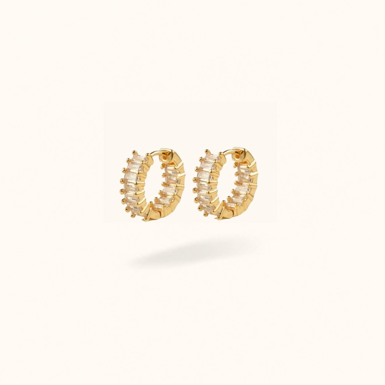 Chunky Baguette Huggies - Huggies - Lulu Ave Body Jewelery