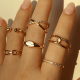 Crystal Lined Open Ring - Rings - Lulu Ave Body Jewelery