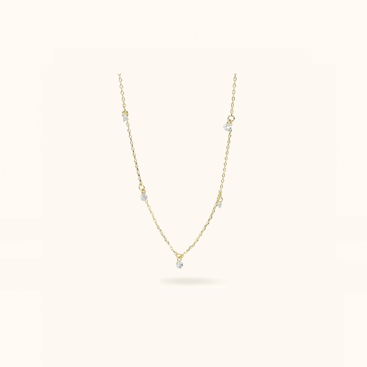 Crystal Station Necklace - Necklace - Lulu Ave Body Jewelery