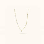 Crystal Station Necklace - Necklace - Lulu Ave Body Jewelery